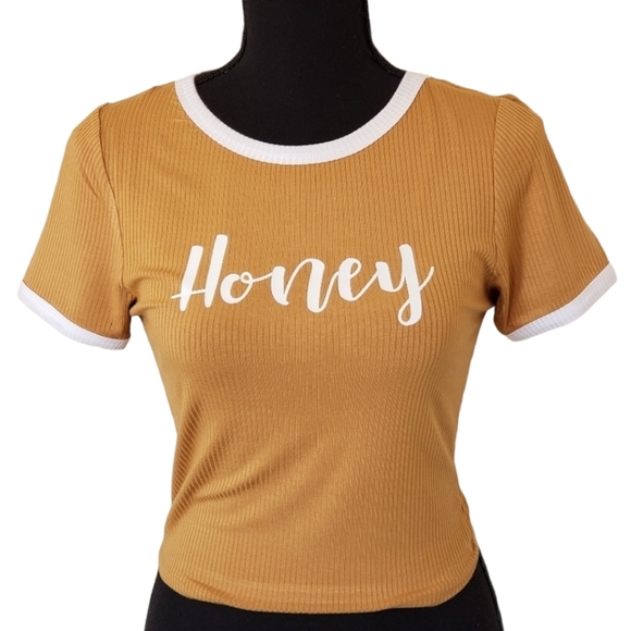 LOV Tees Tops - LOV Boutique. Custom Honey Crop Ringer Tee
